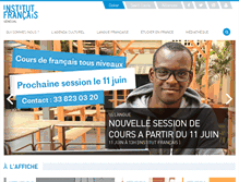 Tablet Screenshot of institutfrancais-senegal.com